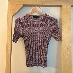 No.6 Store printed scoop neck top